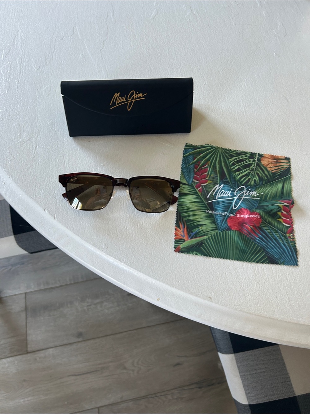 Maui Jim polarized turtle shell frame sung